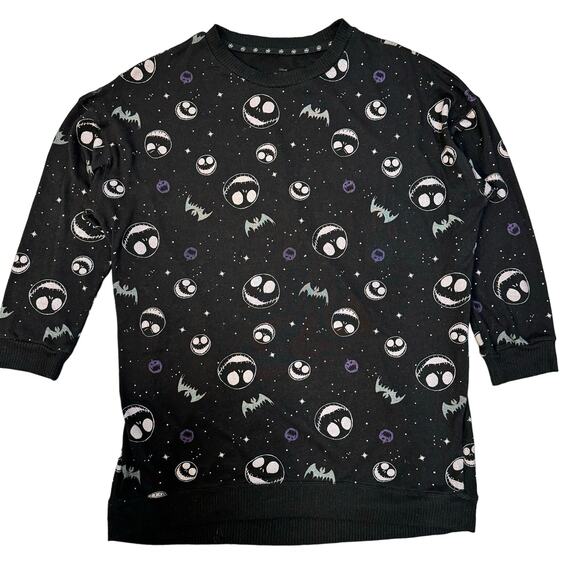 Disney Nightmare Before Christmas Oversized Lounge Sweatshirt black size L - Picture 1 of 8